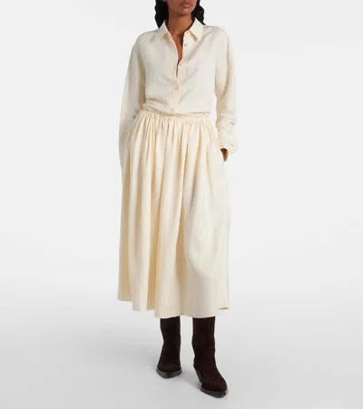 Gabriela Hearst Ferrara Linen And Silk Shirt