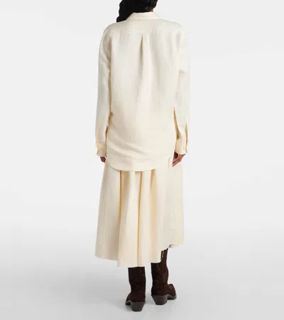 Gabriela Hearst Ferrara Linen And Silk Shirt