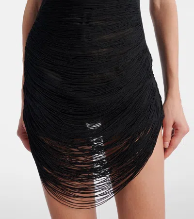 Attico Mini Dress With Adjustable Thin Shoulder Straps