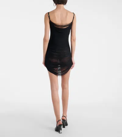Attico Mini Dress With Adjustable Thin Shoulder Straps