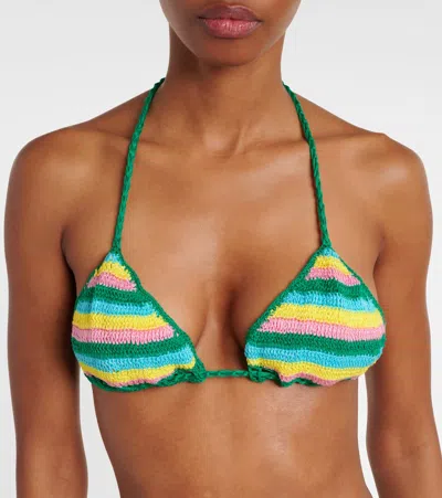 Anna Kosturova Gabrielle Crochet Cotton Bikini Top