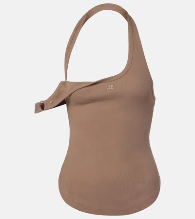Courrèges Top Courreges In Brown