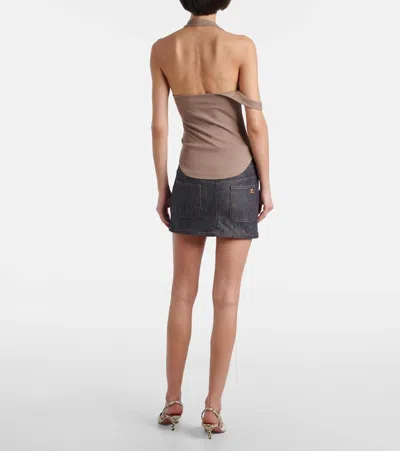 Courrèges Top Courreges In Brown