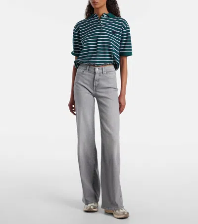 7 For All Mankind Lotta High-rise Wide-leg Jeans