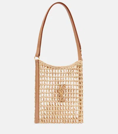 Saint Laurent Oxalis Mini Raffia Shoulder Bag