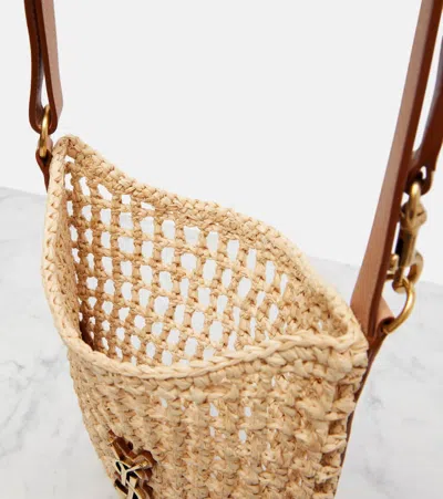Saint Laurent Oxalis Mini Raffia Shoulder Bag