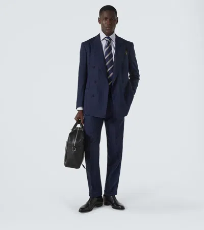 Dunhill Leather Oxford Shoes In Black