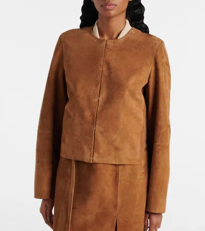 Vince Cropped Suede Jacket