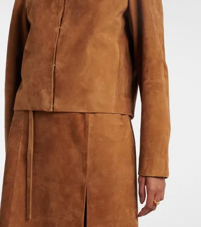 Vince Cropped Suede Jacket