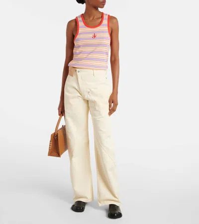 Jw Anderson Twisted Low-rise Wide-leg Jeans