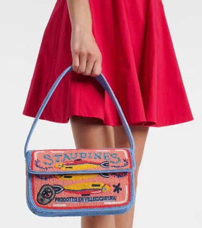 Staud Tommy Beaded Shoulder Bag