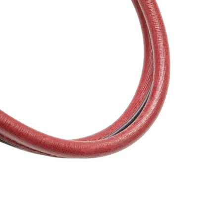 Pre-owned Fendi Red Color Leather Handbag Shoulder Bag ()