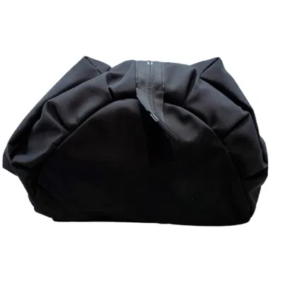 Pre-owned Givenchy Black White Nylon Leather Backpack ()
