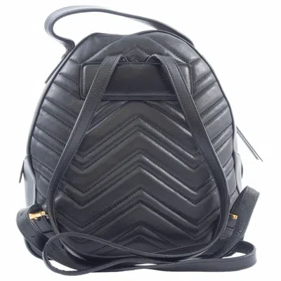 Pre-owned Gucci Black Leather Backpack ()