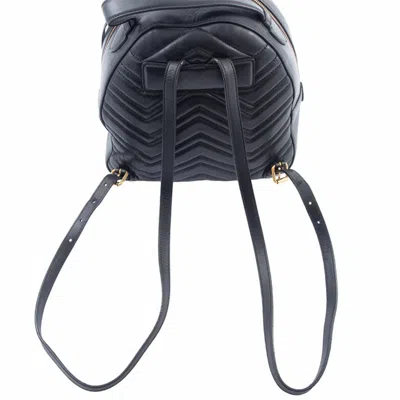 Pre-owned Gucci Black Leather Backpack ()