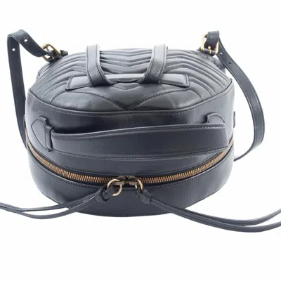 Pre-owned Gucci Black Leather Backpack ()