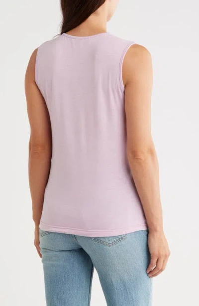 Tart Toby Wrap Front Top In Pink