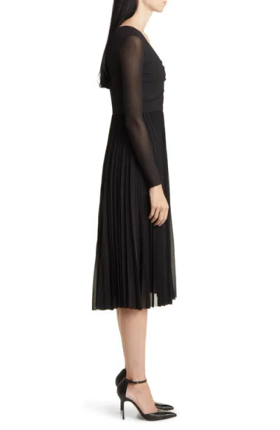 Hugo Boss Erlissi Pleated Long Sleeve Dress