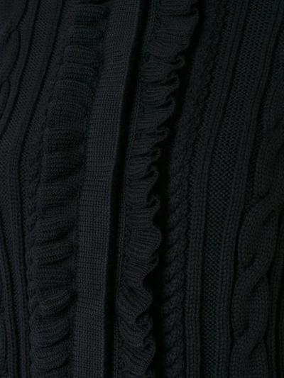 Shop Rossella Jardini Cable Knit Cardigan - Black