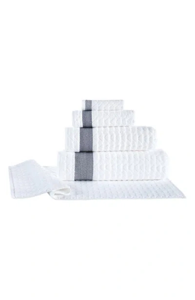 Brooks Brothers Herringbone Cotton Bath Towel