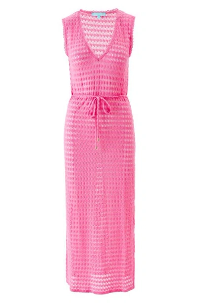 Melissa Odabash Annabel Open-knit Midi Dress