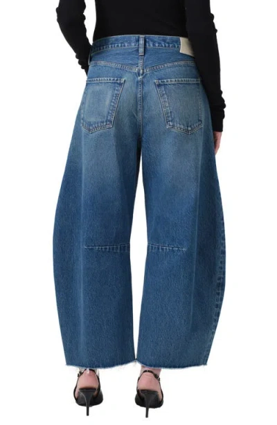 Citizens Of Humanity Horseshoe Superhigh Waist Raw Hem Crop Barrel Jeans