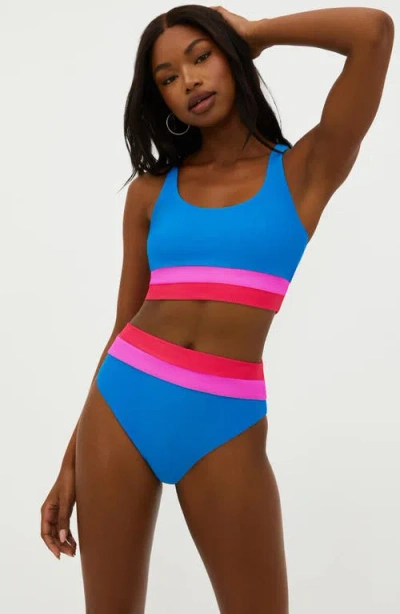 Beach Riot Mackenzine Colorblock Bikini Top