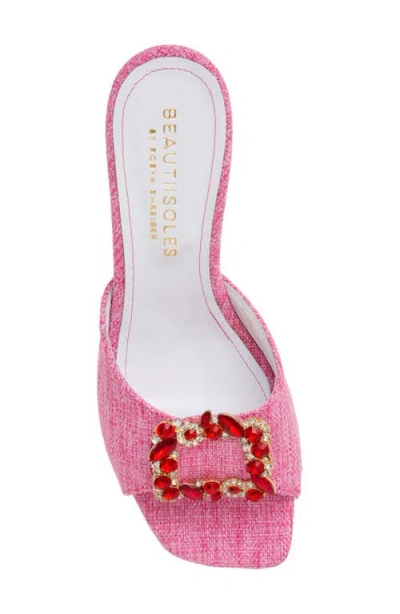 Beautiisoles Eden Kitten Heel Slide Sandal