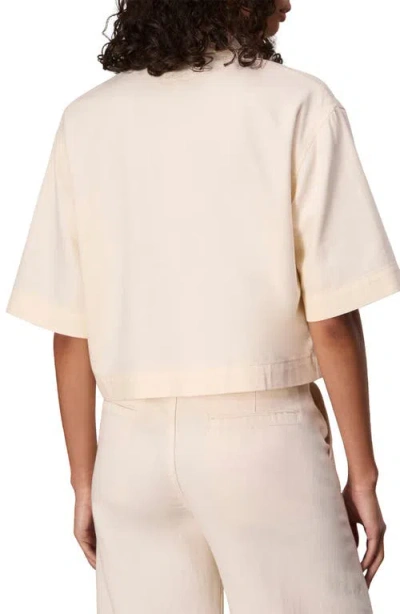Rag & Bone Ultra Featherweight Lenna Crop Denim Button-up Shirt