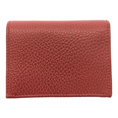 Pre-owned Gucci Red Color Wallet (bi-fold) ()