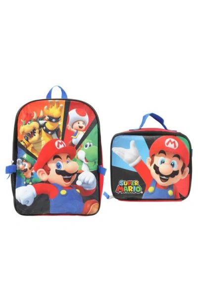 Bioworld Kids' Super Mario Backpack With Lunch Bag