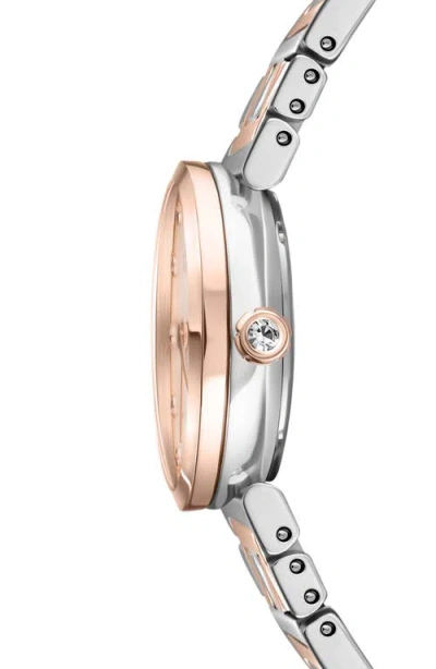 Fendi Forever  Sunray Two-tone Diamond Bracelet Watch, 19mm