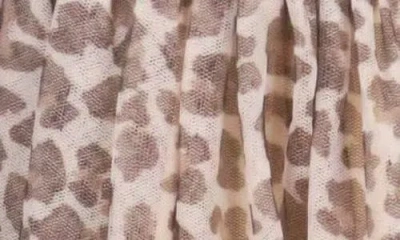Zunie Kids' Leopard Print Kitty Dress In Neutral