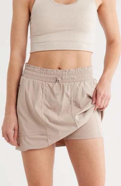 90 Degree By Reflex Trekki Hiking Skort In Neutral
