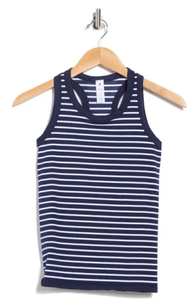 Yogalicious Stripe Tank In Blue