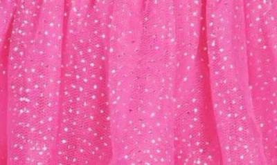 Zunie Kids' Butterfly Ruffle Sequin Tiered Dress In Pink