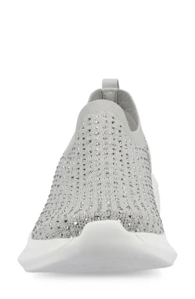 Journee Collection Linnea Knit Sneaker In Gray