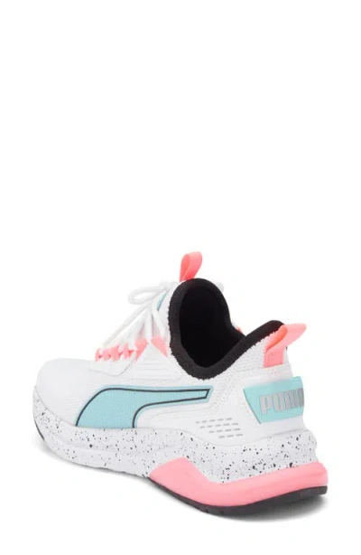 Puma Amplifier Speckle Sneaker In White