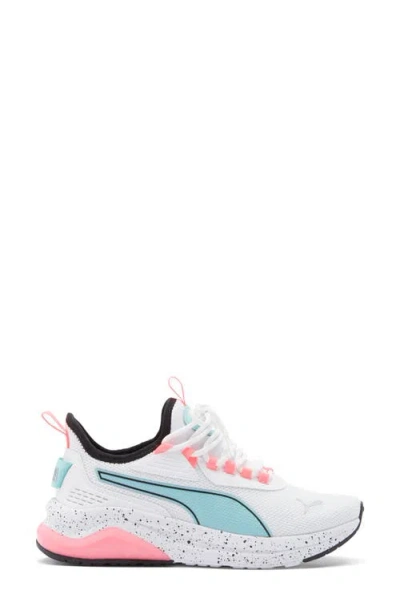 Puma Amplifier Speckle Sneaker In White