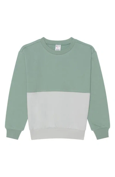 Petit Lem Kids' Colorblock Knit Set In Blue