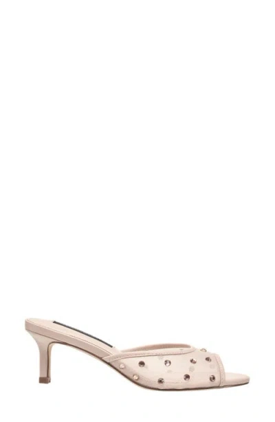 French Connection Rochelle Rhinestone Mesh Mule Sandal