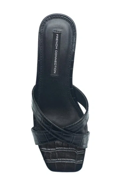French Connection Krissy Block Heel Sandal In Black