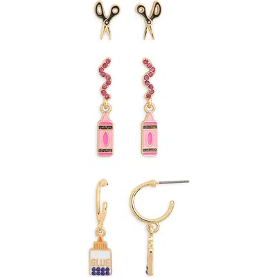 Baublebar 3-piece Back To School Supplies Earrings Set