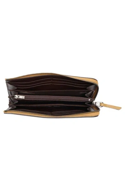 Longchamp Leather Zip Around Wallet