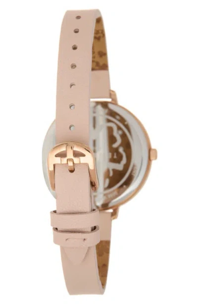 Ted Baker Daisen Crystal Faux Leather Strap Watch, 35mm
