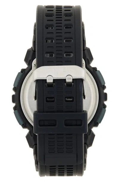 Timex ® X Ufc Striker Silicone Strap Digital Watch, 50mm