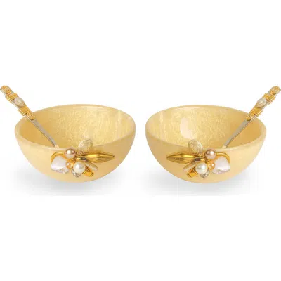 Tiramisu Set Of 2 Blush Blossom Snack Bowls