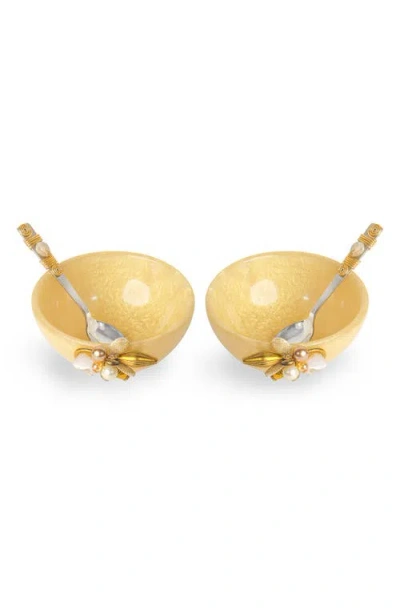 Tiramisu Set Of 2 Blush Blossom Snack Bowls