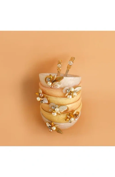 Tiramisu Set Of 2 Blush Blossom Snack Bowls