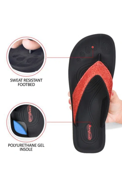 Aerothotic Aislynn Flip Flop In Red
